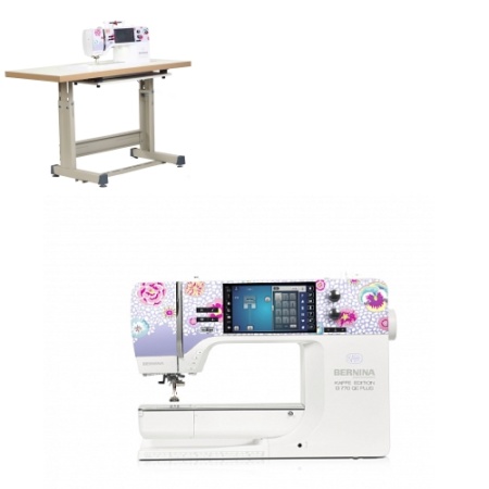 Швейная машина BERNINA 770 QE PLUS Kaffe Edition  с вышивальным модулем и профессиональным столом